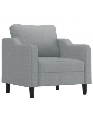 Poltrona Grigio Chiaro 60 cm in Tessuto