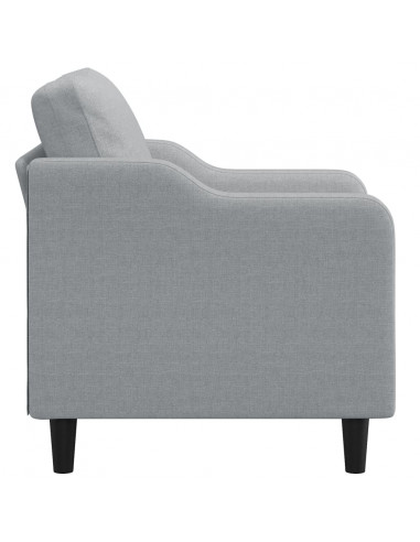 Poltrona Grigio Chiaro 60 cm in Tessuto