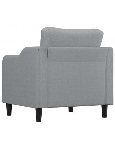 Poltrona Grigio Chiaro 60 cm in Tessuto