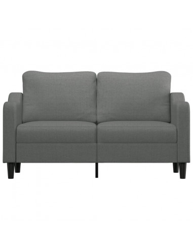 Divano a 2 Posti Grigio Scuro 140 cm in Tessuto