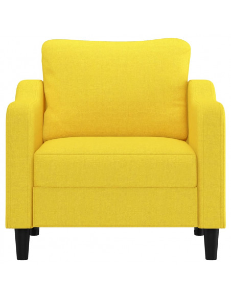 Poltrona Giallo Chiaro 60 cm in Tessuto