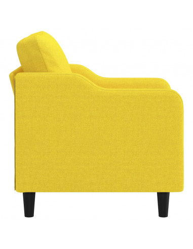 Poltrona Giallo Chiaro 60 cm in Tessuto