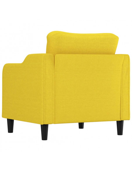 Poltrona Giallo Chiaro 60 cm in Tessuto