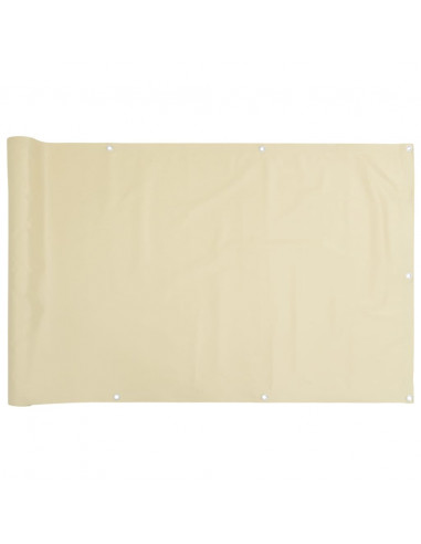 Paravento da Giardino Crema 700x120 cm in PVC