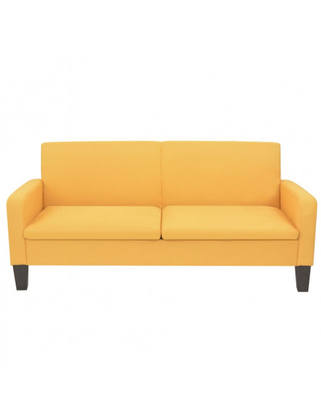 Set Divani 2 pz in Tessuto Giallo