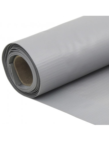 Paravento da Giardino Grigio 600x120 cm in PVC