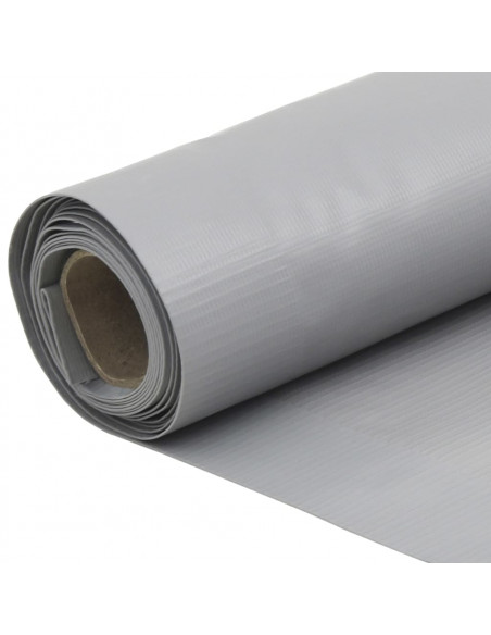 Paravento da Giardino Grigio 600x120 cm in PVC