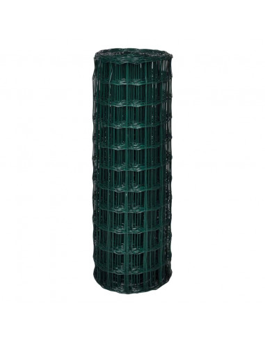 Recinzione Euro in Acciaio 25x1,7 m Verde