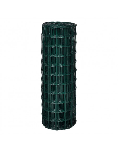 Recinzione Euro in Acciaio 25x1,7 m Verde