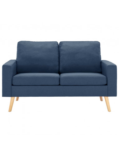 Set Divani 2 pz in Tessuto Blu