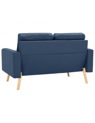 Set Divani 2 pz in Tessuto Blu