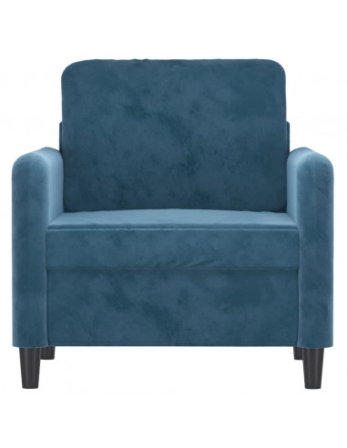 Poltrona Blu 60 cm Velluto
