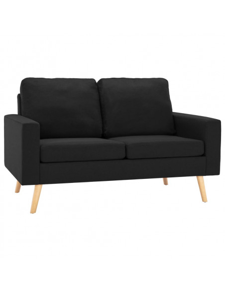 Set Divani 2 pz in Tessuto Nero