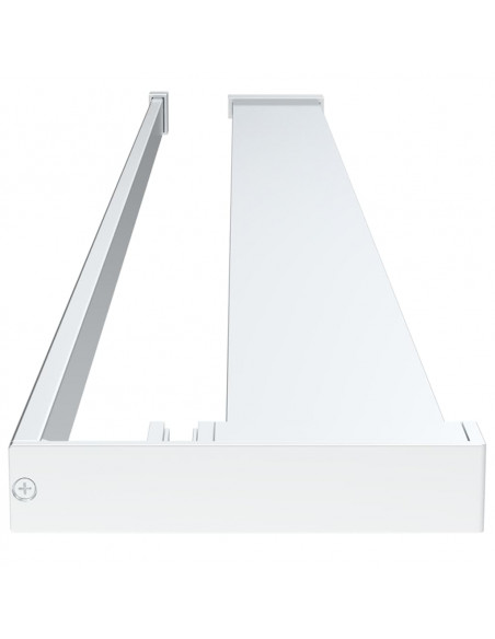 Mensola Doccia per Parete Doccia Walk-in Cromo 100 cm Alluminio