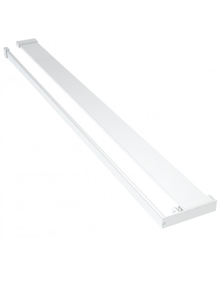 Mensola Doccia per Parete Doccia Walk-in Cromo 115 cm Alluminio