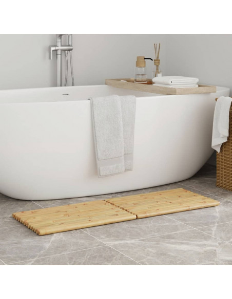 Tappetino da Bagno 2 pz 50x35 cm in Bambù