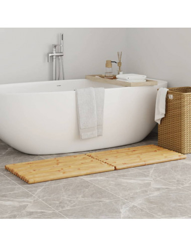 Tappetini da Bagno 2 pz 70x50 cm in Bambù