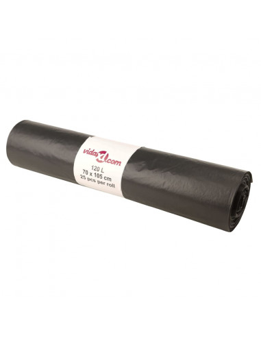 Sacchetti per Cestini 250 pz Neri 120 L