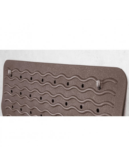 RIDDER Tappetino da Bagno Antiscivolo Playa 80x38 cm Nero 68310