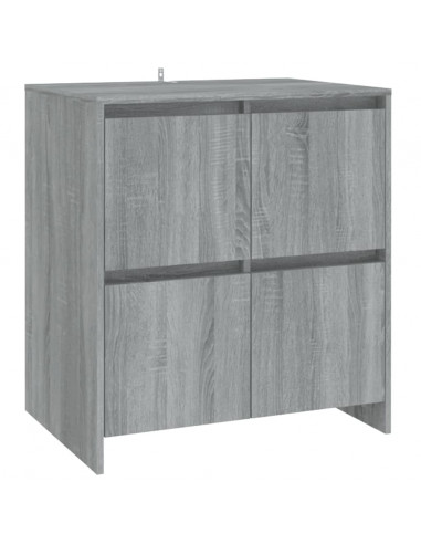 Credenza Grigio Sonoma 70x41x75 cm in Truciolato