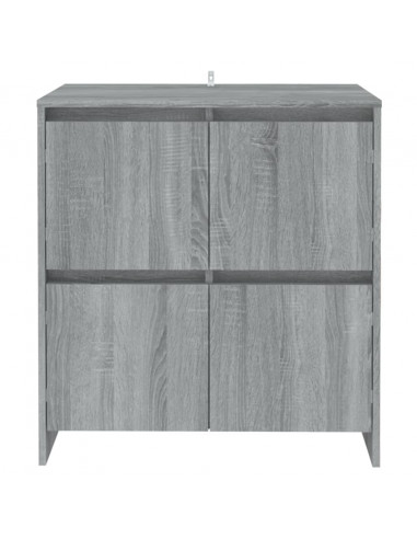 Credenza Grigio Sonoma 70x41x75 cm in Truciolato