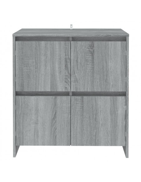 Credenza Grigio Sonoma 70x41x75 cm in Truciolato