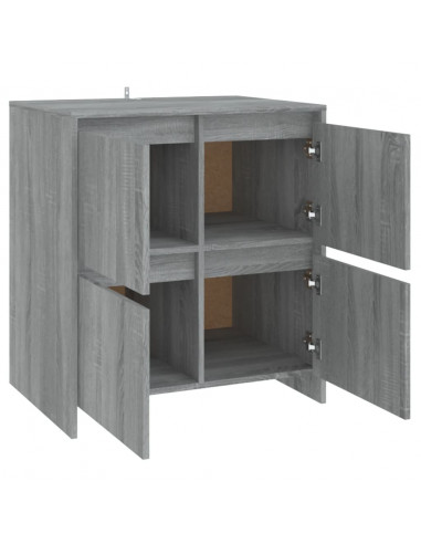 Credenza Grigio Sonoma 70x41x75 cm in Truciolato