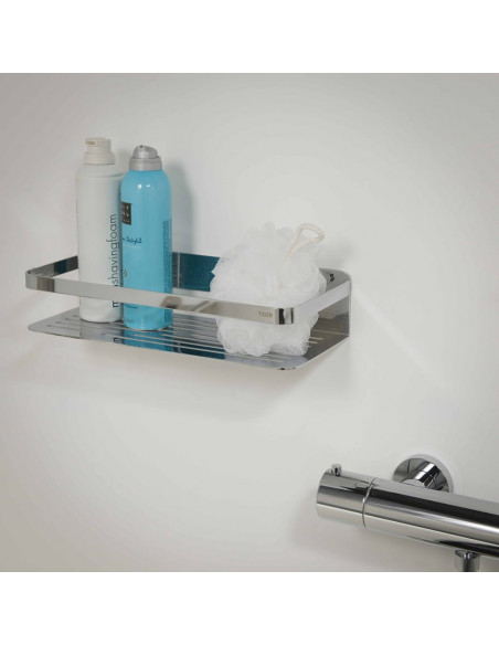Tiger Mensola da Bagno Caddy Cromata Grande 1400230346