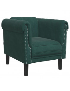 Poltrona Verde Scuro in Velluto 2
