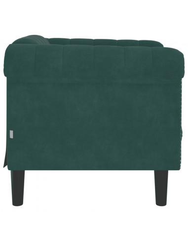 Poltrona Verde Scuro in Velluto