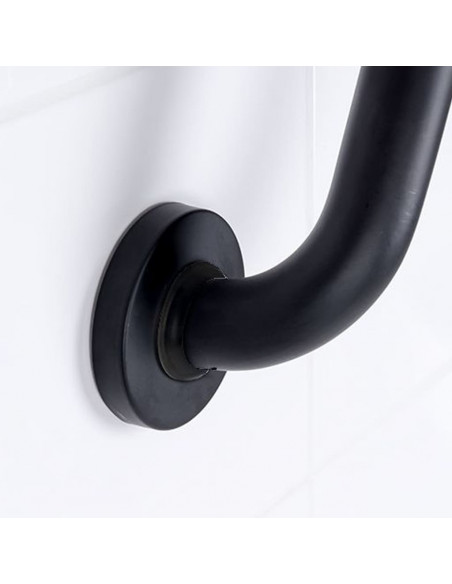 RIDDER Maniglione di Sicurezza 30 cm Nero in Alluminio