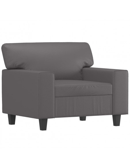 Poltrona Grigia 60 cm in Similpelle