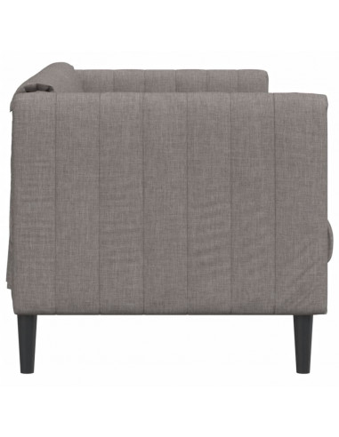 Divano a 3 Posti Grigio Talpa in Tessuto