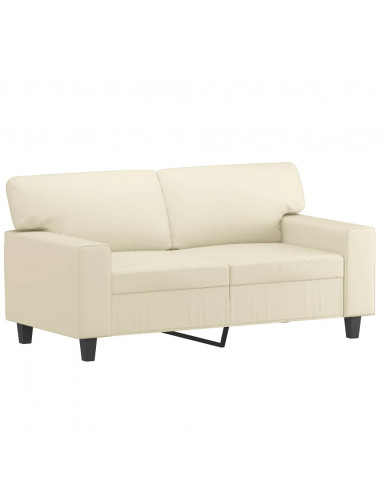 Set di Divani 2 pz Crema in Similpelle