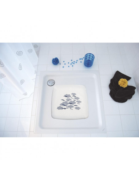 RIDDER Tappeto per Doccia Helgoland 54x54 cm Bianco e Blu