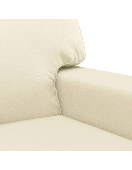 Set di Divani 2 pz Crema in Similpelle