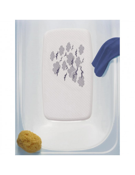 RIDDER Tappeto per Bagno Helgoland 38x72 cm Bianco e Blu