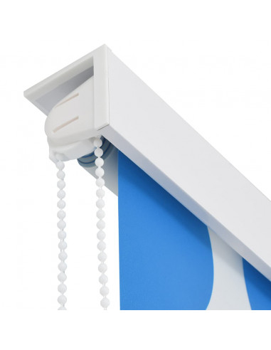 Tenda a Rullo per Doccia 160x240 cm con Motivo a Cerchi