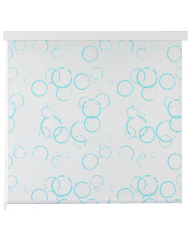 Tenda a Rullo per Doccia 100x240 cm con Motivo a Bolle