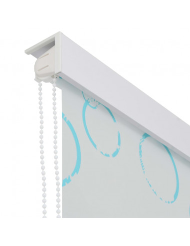 Tenda a Rullo per Doccia 100x240 cm con Motivo a Bolle