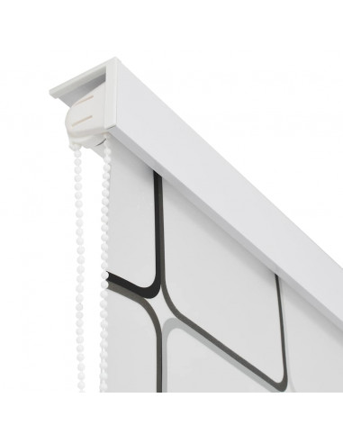 Tenda a Rullo per Doccia 100x240 cm Quadrati