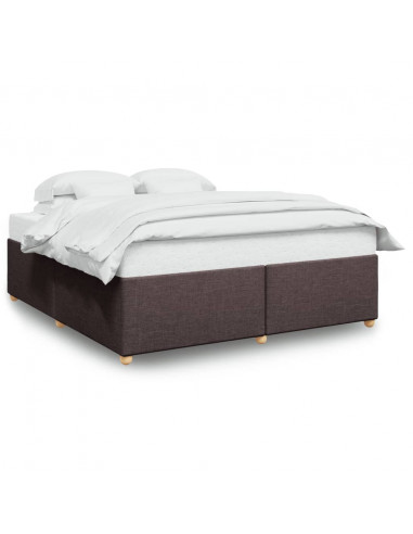 Giroletto senza Materasso Marrone Scuro 180x200 cm Tessuto