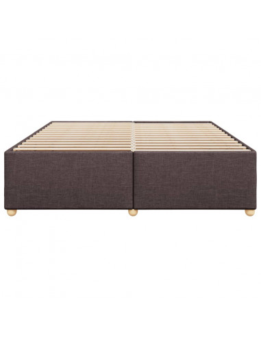 Giroletto senza Materasso Marrone Scuro 180x200 cm Tessuto