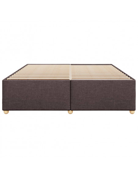Giroletto senza Materasso Marrone Scuro 180x200 cm Tessuto