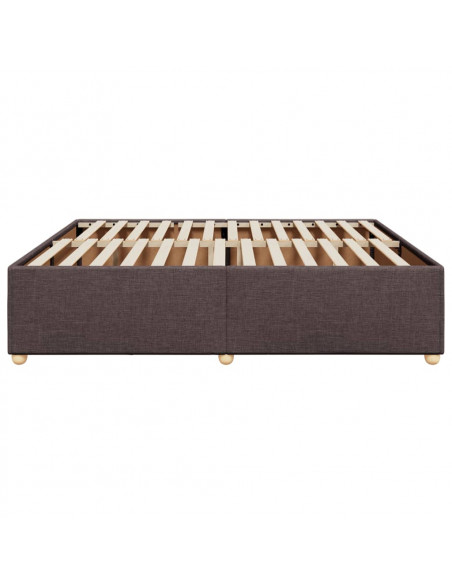 Giroletto senza Materasso Marrone Scuro 180x200 cm Tessuto