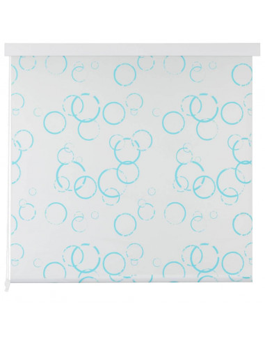 Tenda a Rullo per Doccia 120x240 cm con Motivo a Bolle