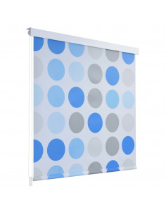 Tenda a Rullo per Doccia 100x240 cm con Motivo a Cerchi 2
