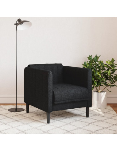 Poltrona Nera in Tessuto