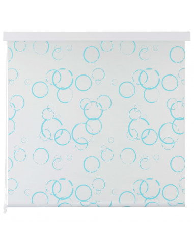 Tenda a Rullo per Doccia 80x240 cm con Motivo a Bolle