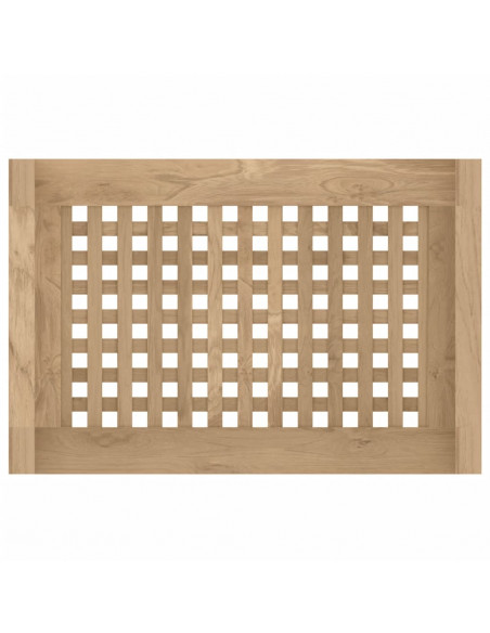 Tavolino da Bagno 45x30x45 cm in Legno Massello di Teak